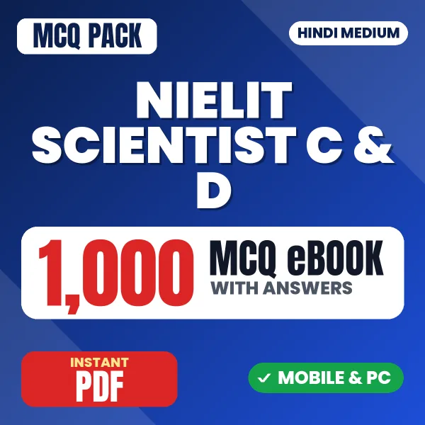 NIELIT Scientist C & D Exam – 1000 MCQ eBook with Answers | Hindi Medium PDF Download