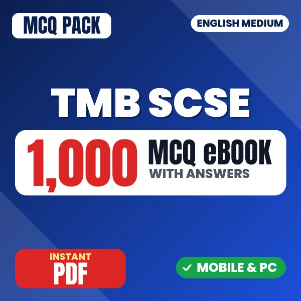TMB SCSE Exam – 1000 MCQ eBook with Answers | English Medium PDF Download