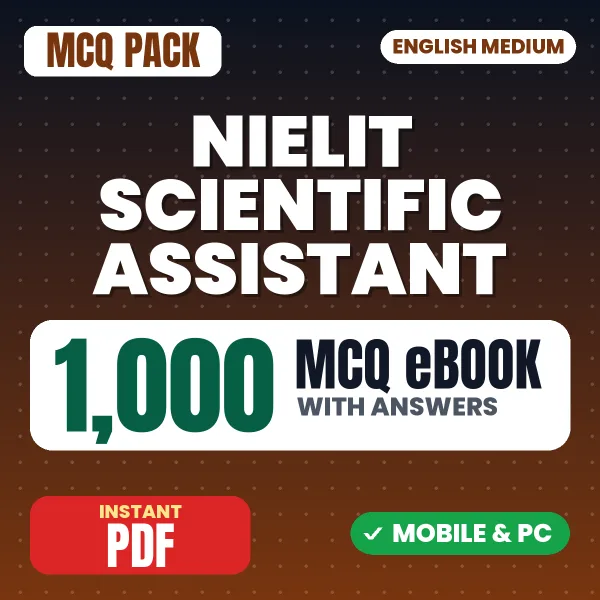 NIELIT Scientific Assistant (Electronics & Communication) Exam – 1000 MCQ eBook with Answers | English Medium PDF Download