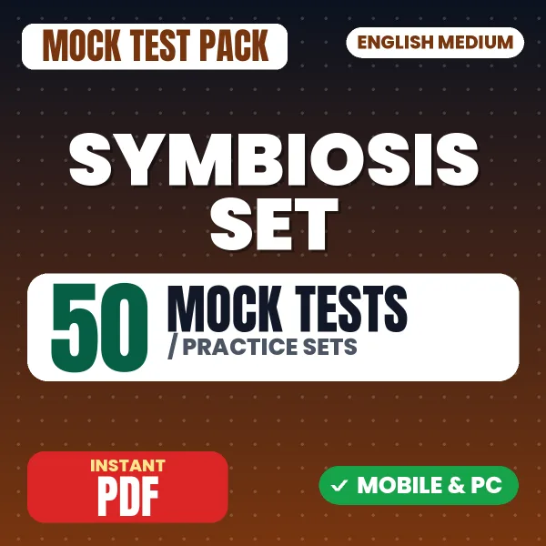Symbiosis SET Exam – 50 Mock Tests / Practice Sets | English Medium PDF Download