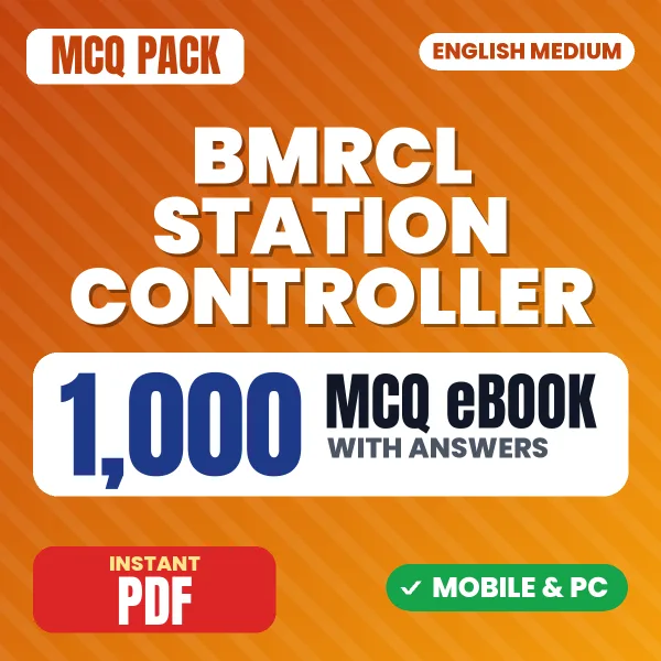 BMRCL Station Controller Electrical Engineering Exam – 1000 MCQ eBook with Answers | English Medium PDF Download