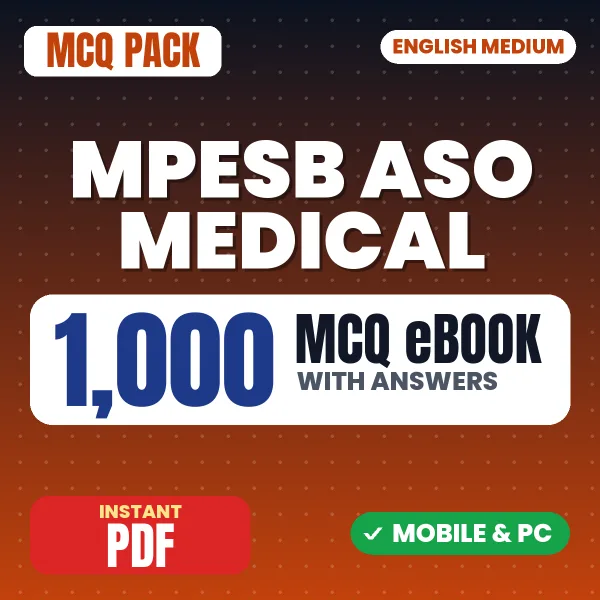 MPESB Assistant Statistical Officer - Medical Exam – 1000 MCQ eBook with Answers | English Medium PDF Download