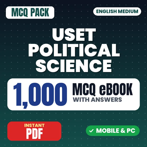 Uttarakhand SET Political Science Exam – 1000 MCQ eBook with Answers | English Medium PDF Download