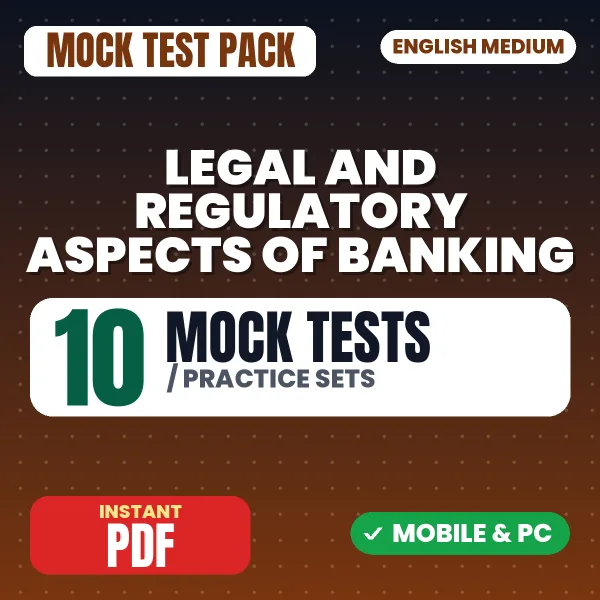 JAIIB Paper 3 (Legal and Regulatory Aspects of Banking) Exam – 10 Mock Tests / Practice Sets | English Medium PDF Download