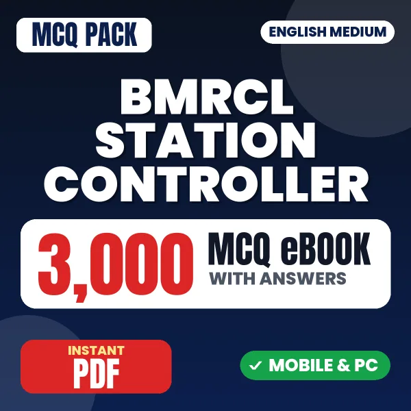 BMRCL Station Controller Electrical Engineering Exam – 3000 MCQ eBook with Answers | English Medium PDF Download