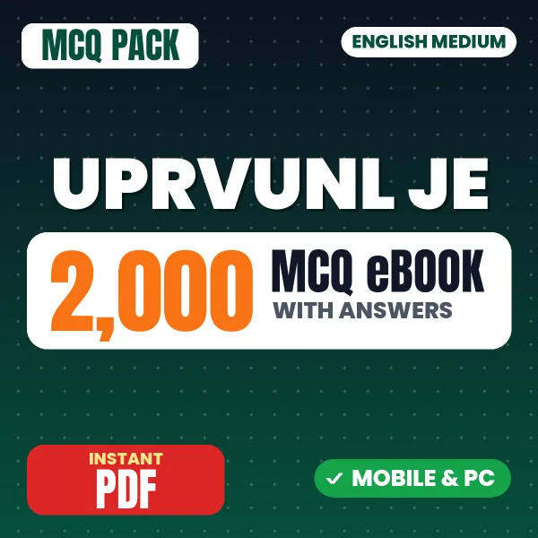 UPRVUNL Junior Engineer Exam (Civil) – 2000 MCQ eBook with Answers | English Medium PDF Download