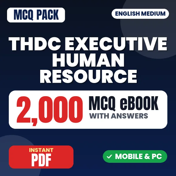 THDC Executive Human Resource Exam – 2000 MCQ eBook with Answers | English Medium PDF Download
