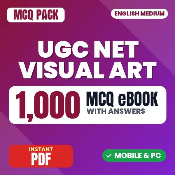 UGC NET Visual Art Exam – 1000 MCQ eBook with Answers | English Medium PDF Download