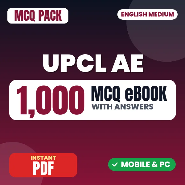 UPCL AE Exam (Civil) – 1000 MCQ eBook with Answers | English Medium PDF Download