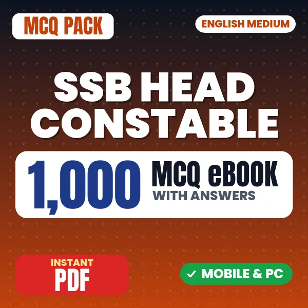 SSB Head Constable Communication (Physics) Exam – 1000 MCQ eBook with Answers | English Medium PDF Download