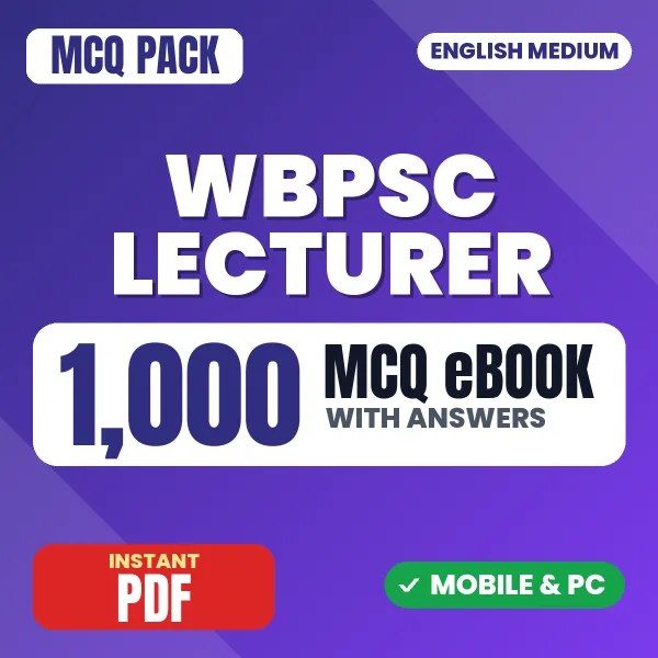 WBPSC Lecturer Exam (Electrical) – 1000 MCQ eBook with Answers | English Medium PDF Download