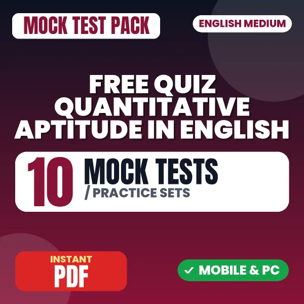 FREE Quantitative Aptitude Quiz (Number System) – 10 Mock Tests / Practice Sets | English Medium PDF Download