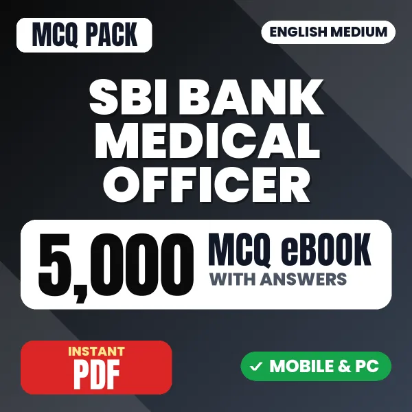 SBI Bank Medical Officer Exam – 5000 MCQ eBook with Answers | English Medium PDF Download
