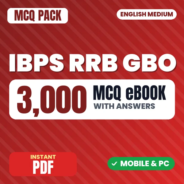 IBPS RRB General Banking Officer (Scale 2) Exam – 3000 MCQ eBook with Answers | English Medium PDF Download