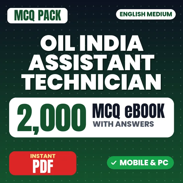 OIL India Assistant Technician (Electrical) Exam – 2000 MCQ eBook with Answers | English Medium PDF Download