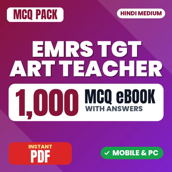EMRS TGT Art Teacher Tier 2 Exam – 1000 MCQ eBook with Answers | Hindi Medium PDF Download