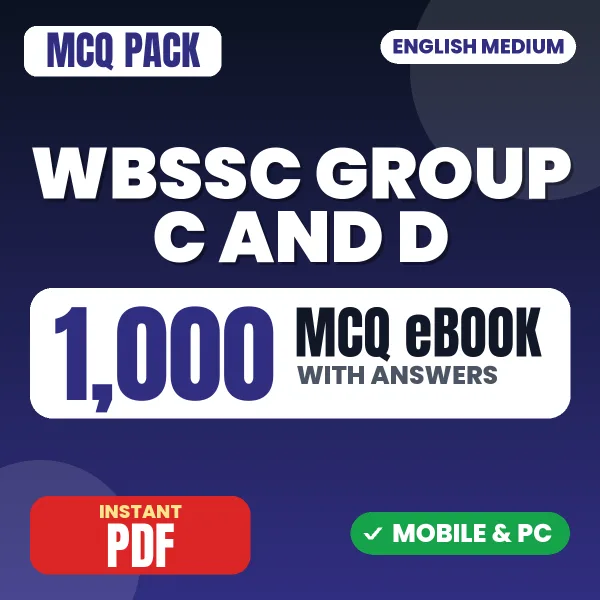 WBSSC Group D Exam – 1000 MCQ eBook with Answers | English Medium PDF Download