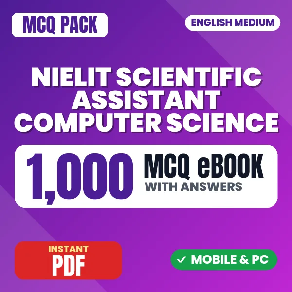 NIELIT Scientific Assistant Computer Science Exam – 1000 MCQ eBook with Answers | English Medium PDF Download