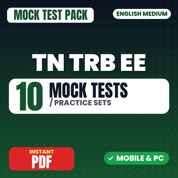 TN TRB Electrical Engineering Exam – 10 Mock Tests / Practice Sets | English Medium PDF Download