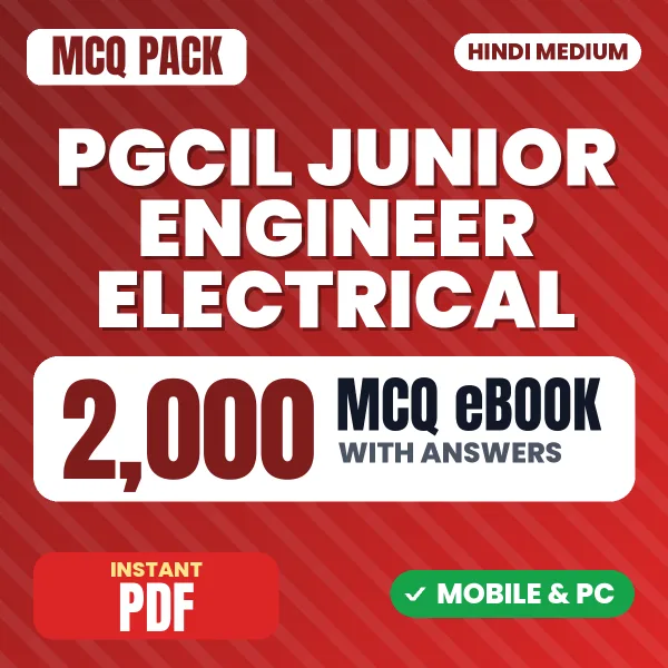 PGCIL Junior Engineer (Electrical) Exam – 2000 MCQ eBook with Answers | Hindi Medium PDF Download