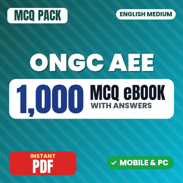 ONGC Assistant Executive Engineer (Mechanical) Exam – 1000 MCQ eBook with Answers | English Medium PDF Download