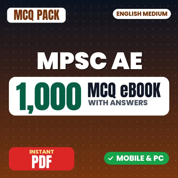 MPSC Assistant Engineer Prelims Exam (Civil) – 1000 MCQ eBook with Answers | English Medium PDF Download