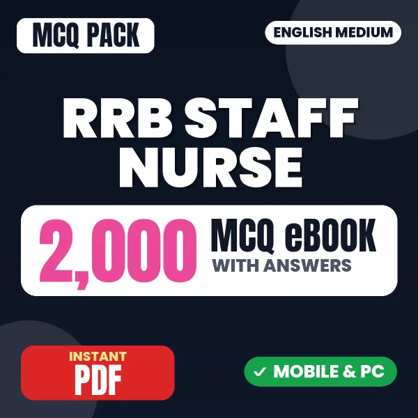 RRB Paramedical Staff Exam – 2000 MCQ eBook with Answers | English Medium PDF Download