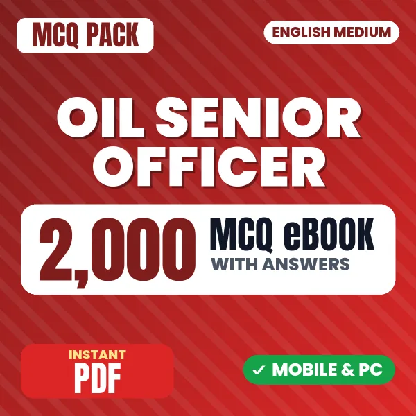 OIL Senior Officer (Mechanical) Exam – 2000 MCQ eBook with Answers | English Medium PDF Download