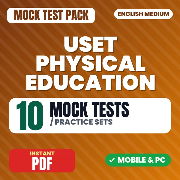 Uttarakhand SET Physical Education Exam – 10 Mock Tests / Practice Sets | English Medium PDF Download