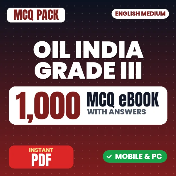 Oil India Grade 3 & 5 Exam (Physics) – 1000 MCQ eBook with Answers | English Medium PDF Download