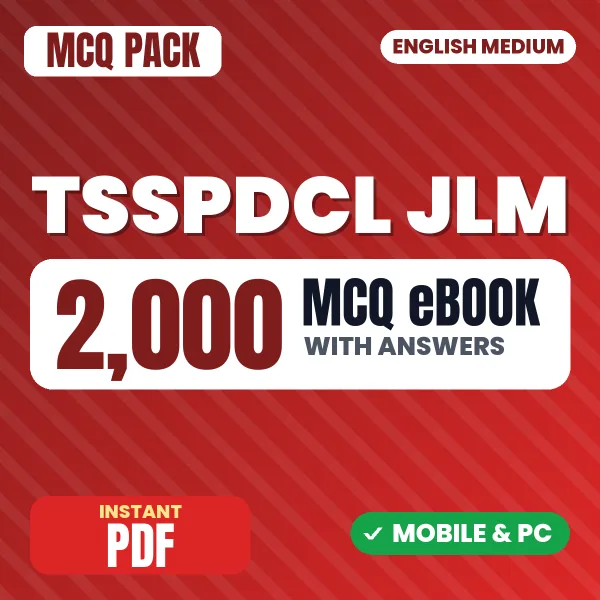 TSSPDCL Junior Lineman Exam – 2000 MCQ eBook with Answers | English Medium PDF Download