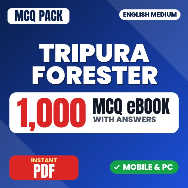 Tripura Forester Exam – 1000 MCQ eBook with Answers | English Medium PDF Download