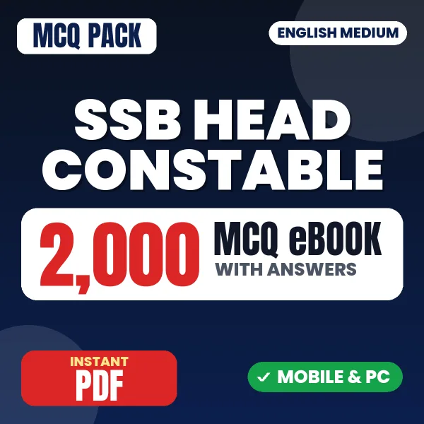 SSB Head Constable Communication (Physics) Exam – 2000 MCQ eBook with Answers | English Medium PDF Download
