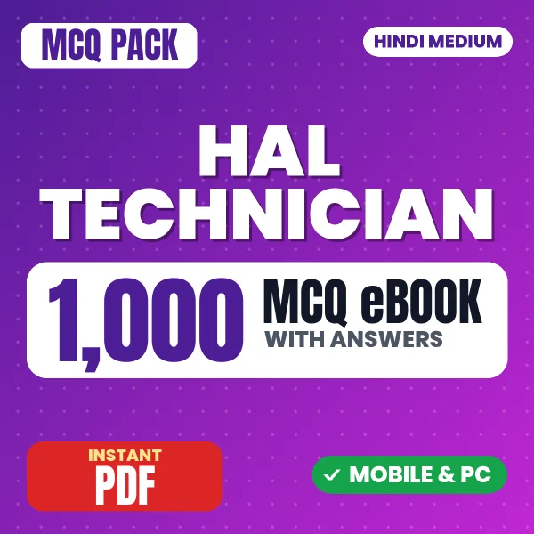 HAL Technician (Electrical) Exam – 1000 MCQ eBook with Answers | Hindi Medium PDF Download
