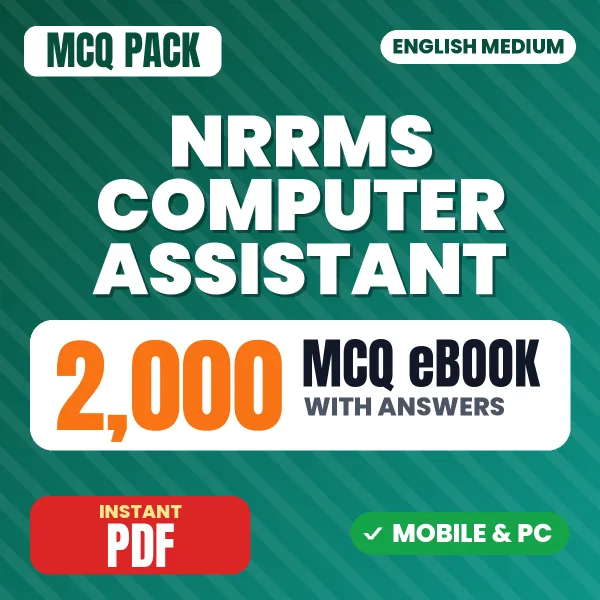 NRRMS Computer Assistant Exam – 2000 MCQ eBook with Answers | English Medium PDF Download