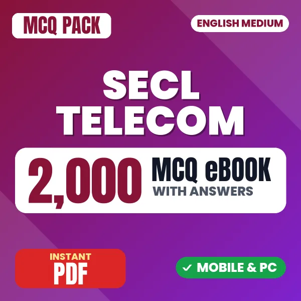 SECL Telecom/Radio Mechanic T&S Grade D Exam – 2000 MCQ eBook with Answers | English Medium PDF Download