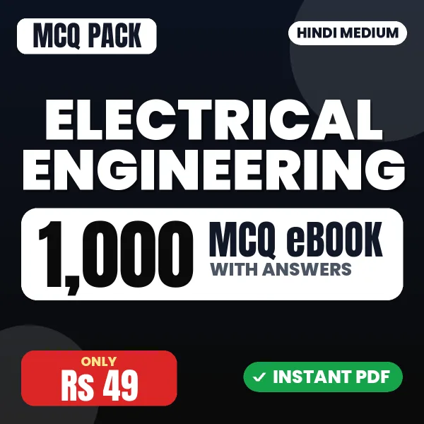 Electrical Engineering – 1000 MCQ eBook with Answers | Hindi Medium PDF Download