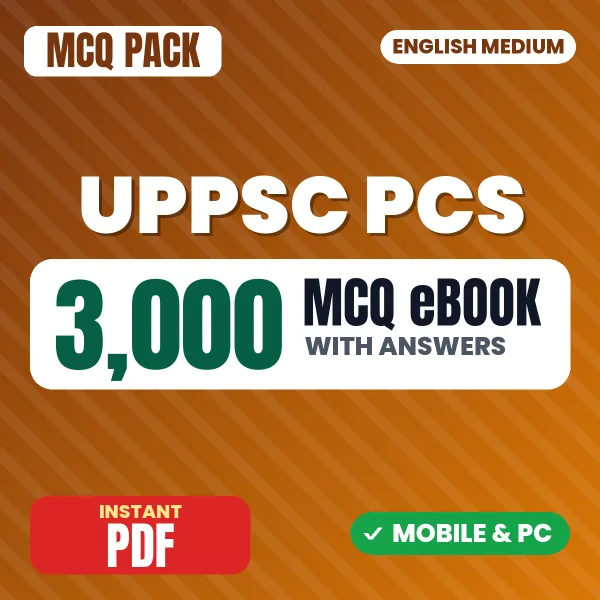 UPPSC PCS Prelims Exam Paper 2 – 3000 MCQ eBook with Answers | English Medium PDF Download
