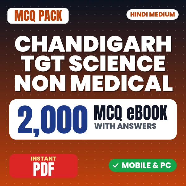 SSA Chandigarh TGT (Science Non-Medical) Exam – 2000 MCQ eBook with Answers | Hindi Medium PDF Download
