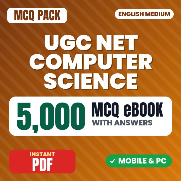 NTA UGC NET Computer Science Exam – 5000 MCQ eBook with Answers | English Medium PDF Download