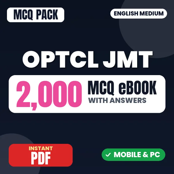 OPTCL Junior Management Trainee (Civil) Exam – 2000 MCQ eBook with Answers | English Medium PDF Download