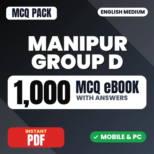 Manipur Group D Exam – 1000 MCQ eBook with Answers | English Medium PDF Download