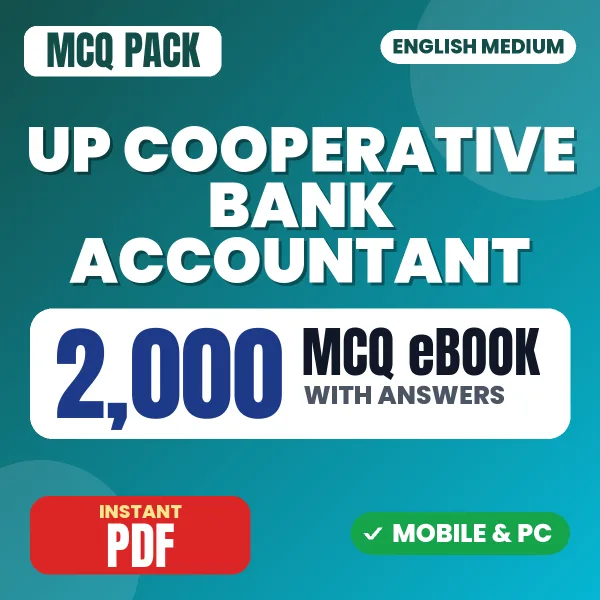 UP Cooperative Bank Accountant & Assistant Accountant Preliminary Exam – 2000 MCQ eBook with Answers | English Medium PDF Download