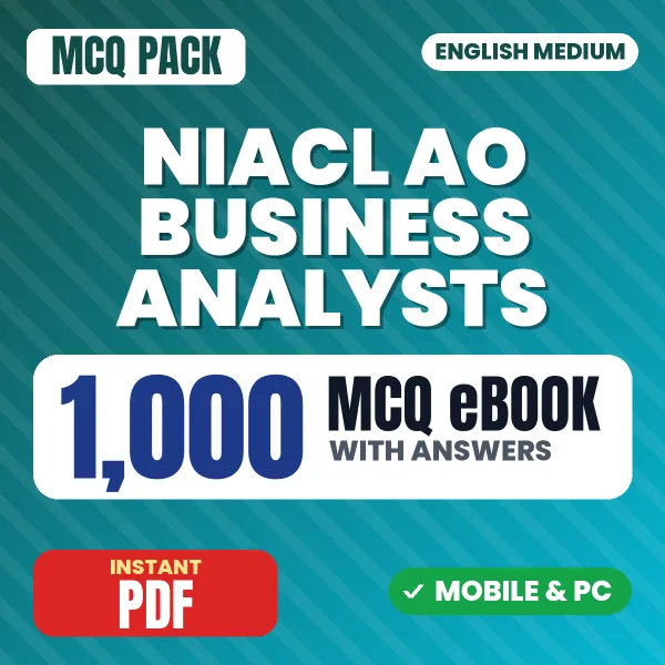 NIACL AO (Business Analysts) (Prelims) Exam – 1000 MCQ eBook with Answers | English Medium PDF Download