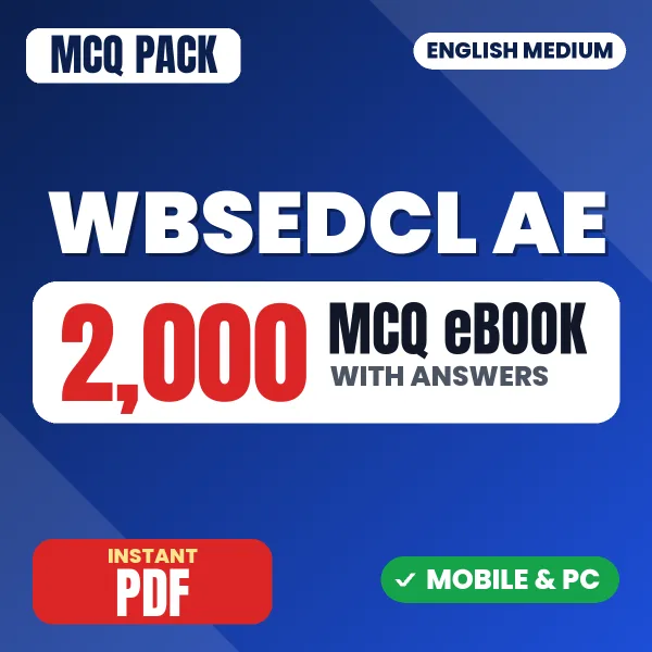 WBSEDCL Assistant Engineer Exam (Electrical) – 2000 MCQ eBook with Answers | English Medium PDF Download
