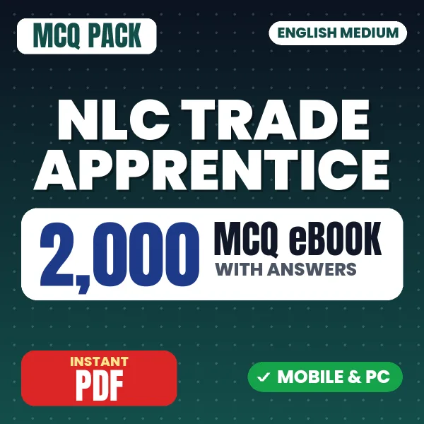 NLC Trade Apprentice Exam – 2000 MCQ eBook with Answers | English Medium PDF Download