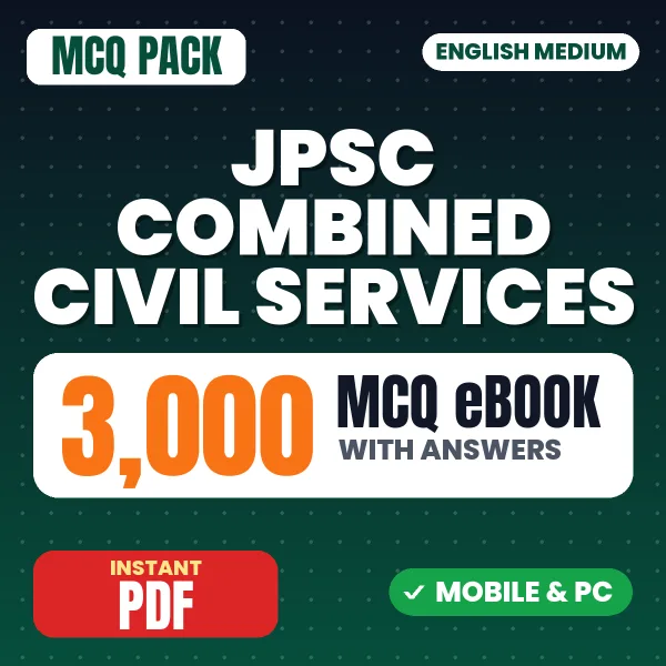 JPSC Combined Civil Services Prelims Paper-1 Exam – 3000 MCQ eBook with Answers | English Medium PDF Download