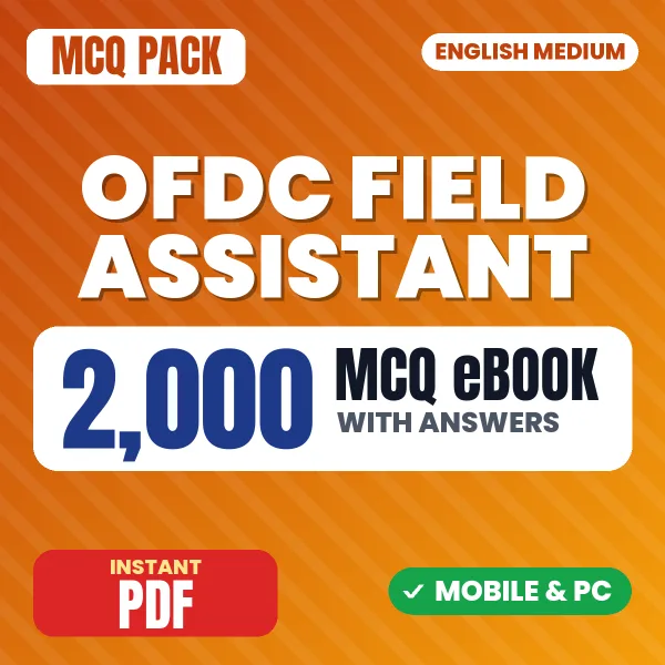 OFDC Field Assistant Exam – 2000 MCQ eBook with Answers | English Medium PDF Download