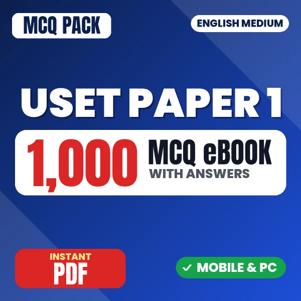 Uttarakhand SET Paper-I Exam – 1000 MCQ eBook with Answers | English Medium PDF Download