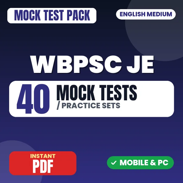WBPSC Junior Engineer Exam (Electrical) – 40 Mock Tests / Practice Sets | English Medium PDF Download